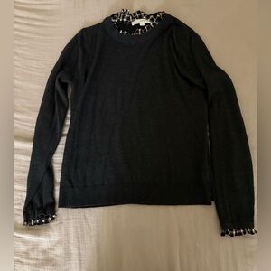 Cute loft sweater with neckline detail